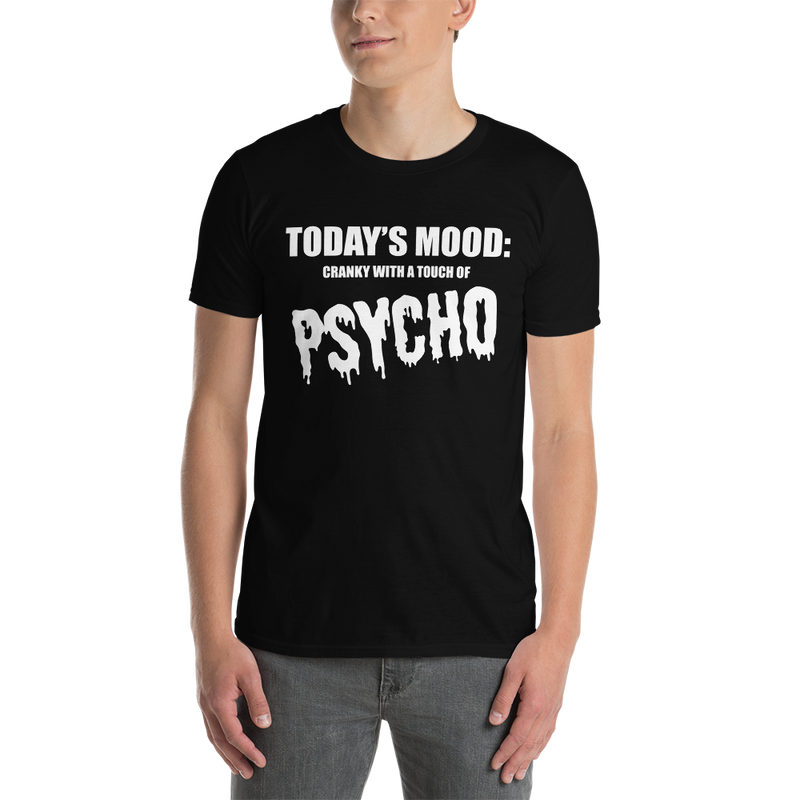 Kortärmad t-shirt i unisex-modell med texten - Todays mood