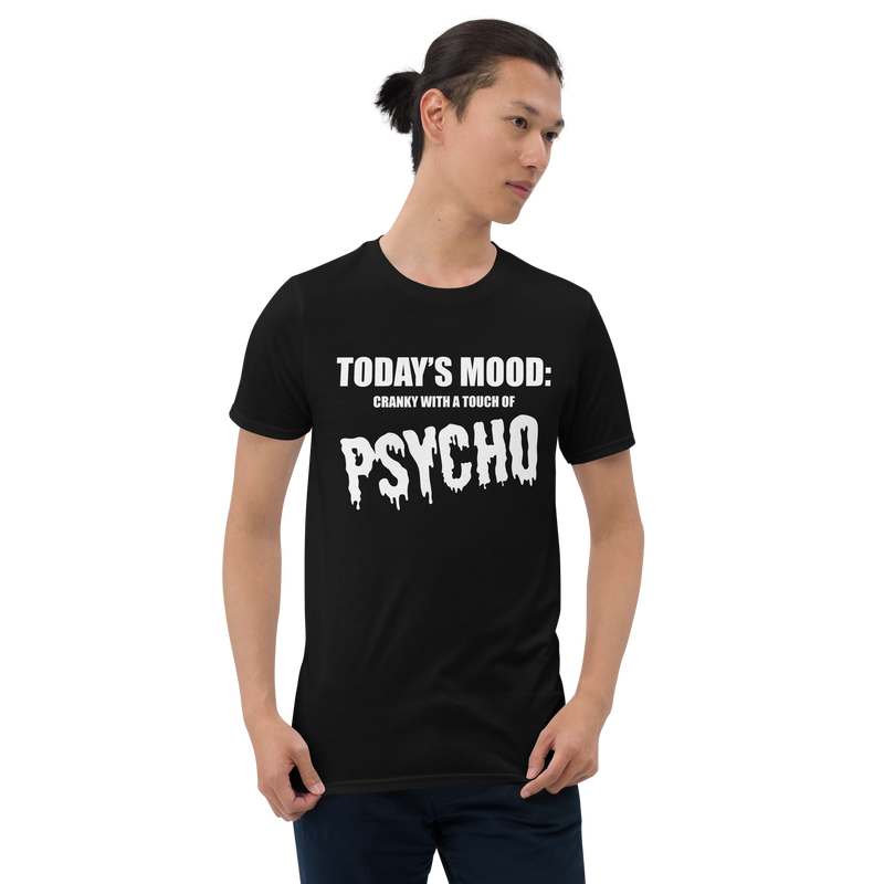 Kortärmad t-shirt i unisex-modell med texten - Todays mood