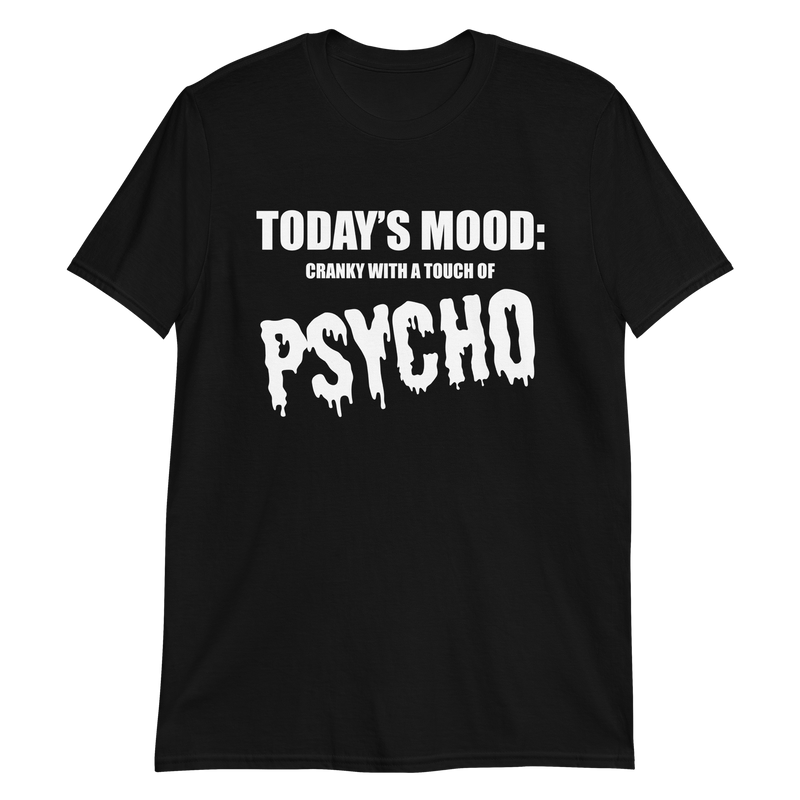 Kortärmad t-shirt i unisex-modell med texten - Todays mood