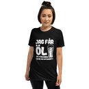 Kortärmad t-shirt i unisex-modell med texten - Jag får öl att försvinna