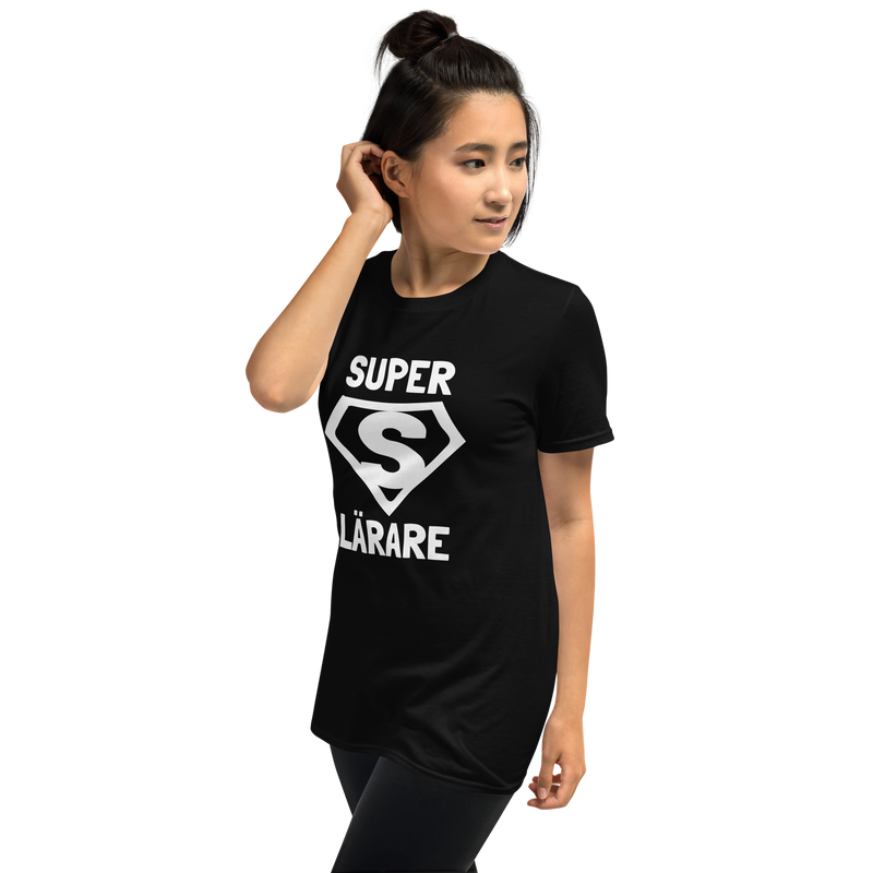 Kortärmad t-shirt i unisex-modell med texten - Superlärare