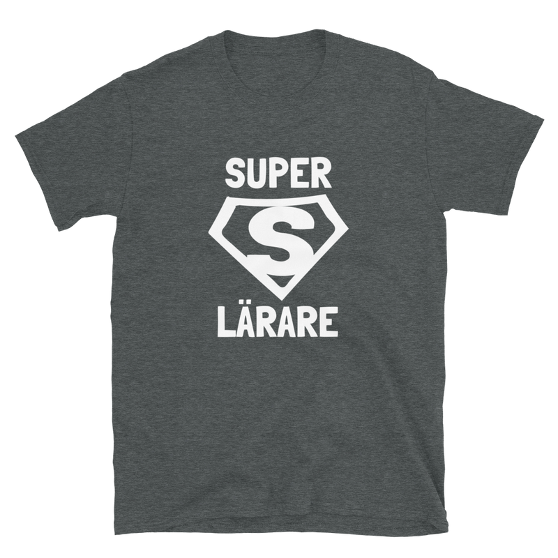 Kortärmad t-shirt i unisex-modell med texten - Superlärare