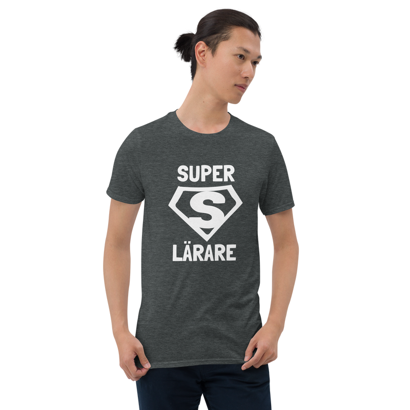 Kortärmad t-shirt i unisex-modell med texten - Superlärare