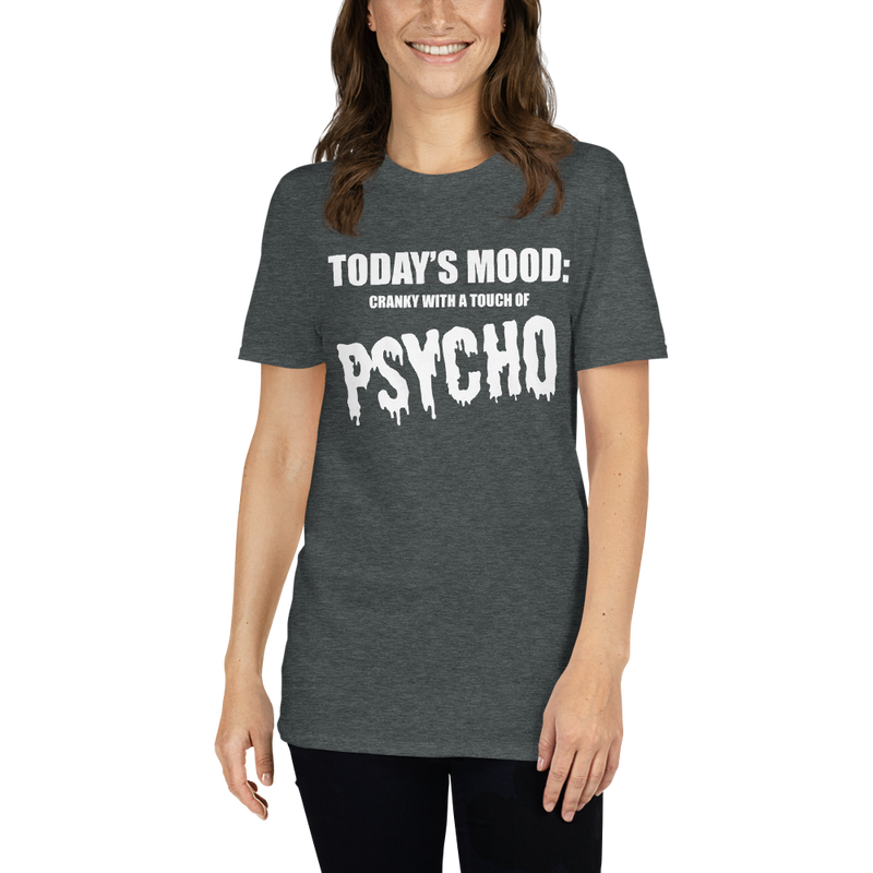 Kortärmad t-shirt i unisex-modell med texten - Todays mood