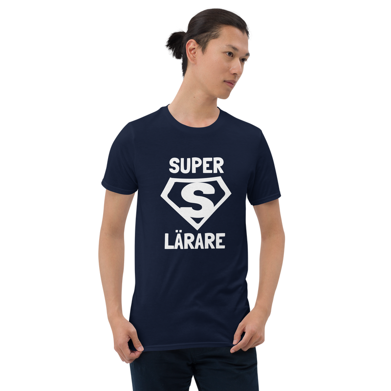 Kortärmad t-shirt i unisex-modell med texten - Superlärare