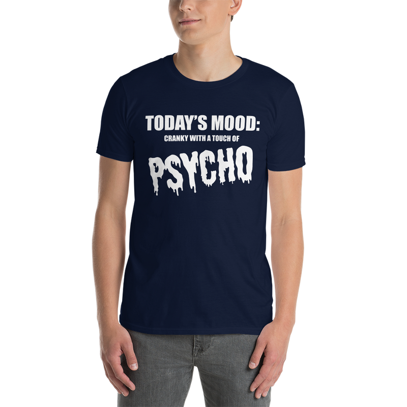 Kortärmad t-shirt i unisex-modell med texten - Todays mood