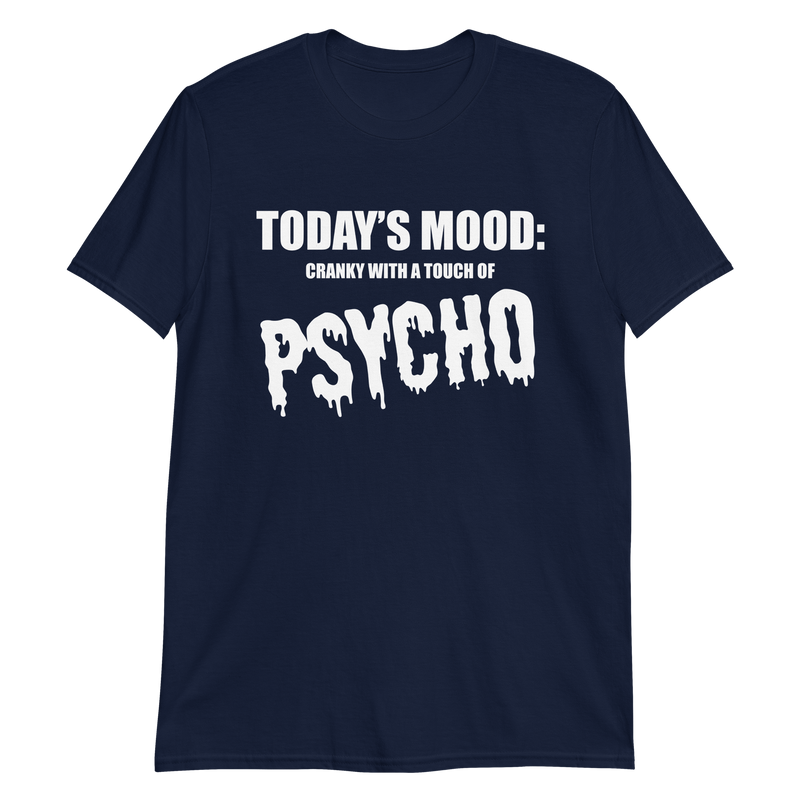 Kortärmad t-shirt i unisex-modell med texten - Todays mood
