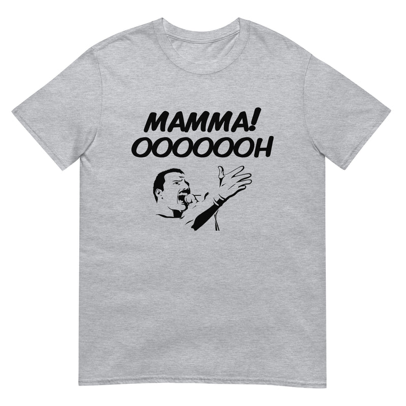 Kortärmad t-shirt i unisex-modell med texten - MAMMA OOOOOH!