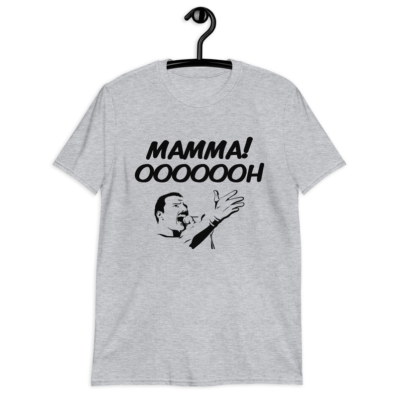 Kortärmad t-shirt i unisex-modell med texten - MAMMA OOOOOH!