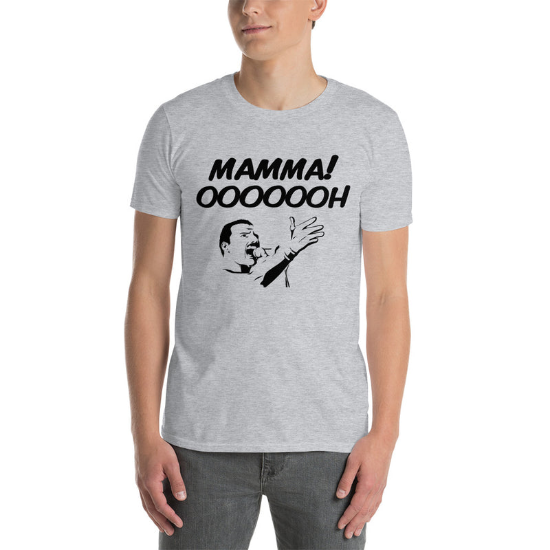 Kortärmad t-shirt i unisex-modell med texten - MAMMA OOOOOH!