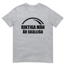 Kortärmad t-shirt i unisex-modell med texten - Riktiga män