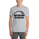Kortärmad t-shirt i unisex-modell med texten - Riktiga män