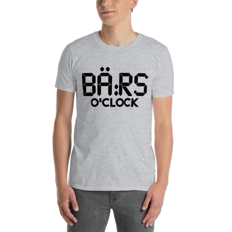Kortärmad t-shirt i unisex-modell med texten - Bärs o´clock