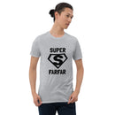 Kortärmad t-shirt i unisex-modell med texten - Superfarfar