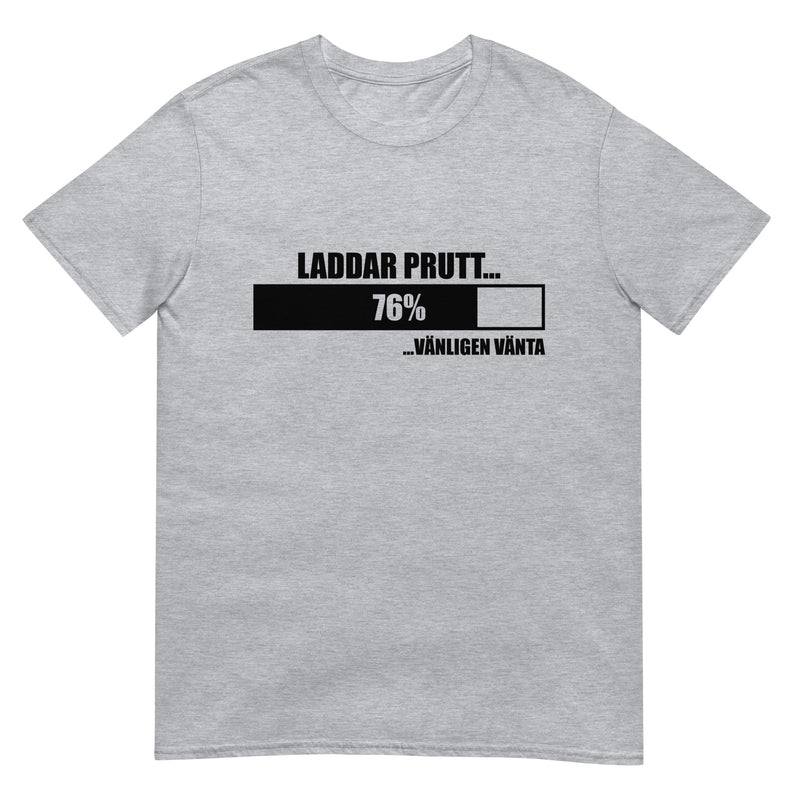 Kortärmad t-shirt i unisex-modell med texten - Laddar prutt