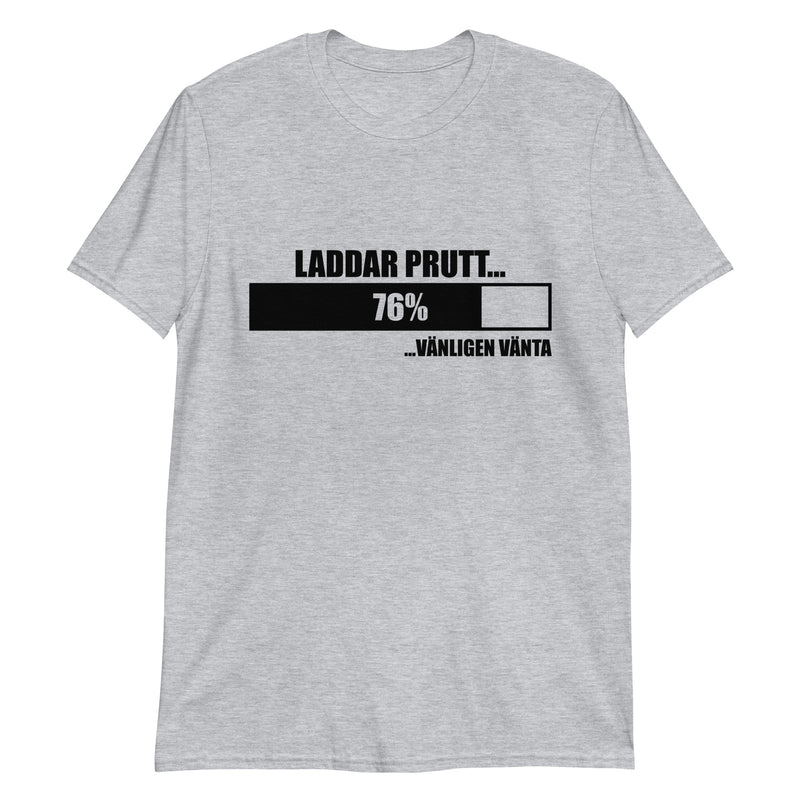 Kortärmad t-shirt i unisex-modell med texten - Laddar prutt