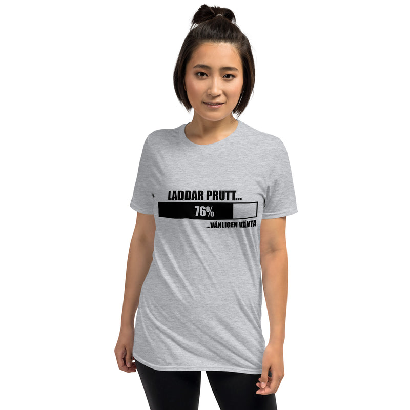 Kortärmad t-shirt i unisex-modell med texten - Laddar prutt