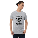 Kortärmad t-shirt i unisex-modell med texten Supermorfar