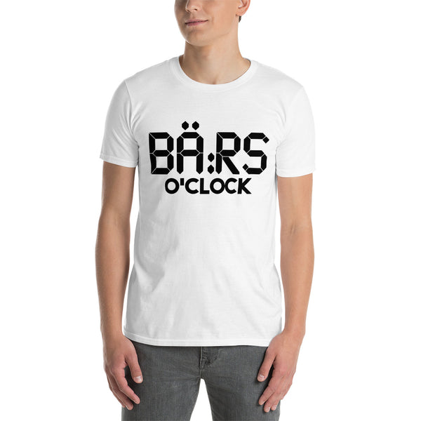 Kortärmad t-shirt i unisex-modell med texten - Bärs o´clock