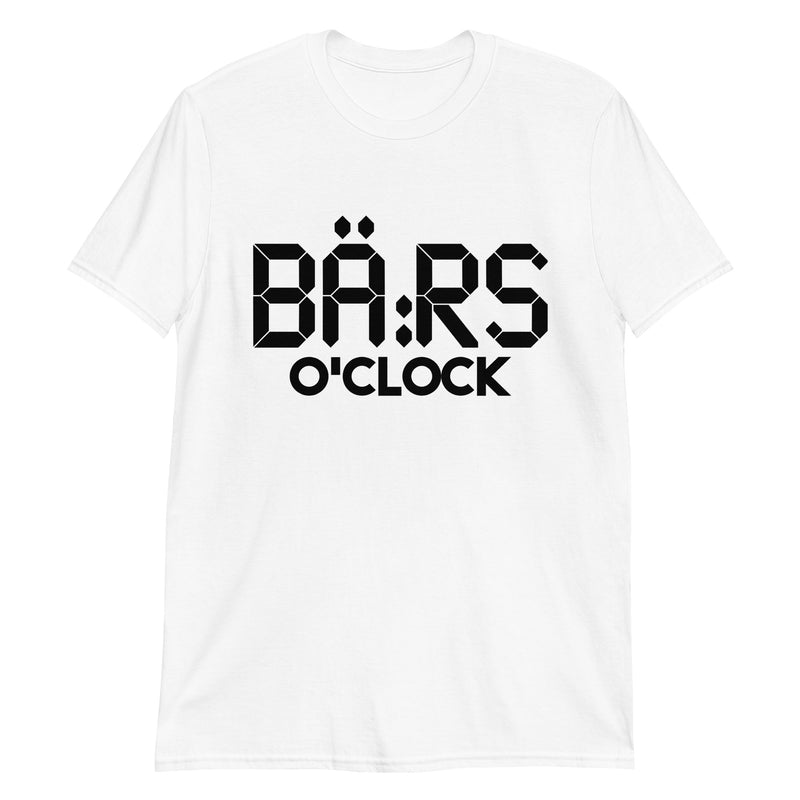 Kortärmad t-shirt i unisex-modell med texten - Bärs o´clock