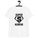 Kortärmad t-shirt i unisex-modell med texten Supermorfar