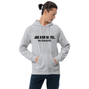 Hoodie med texten - "Jag kan ha fel. Men antagligen inte."