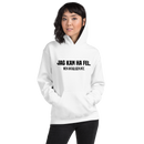 Hoodie med texten - "Jag kan ha fel. Men antagligen inte."