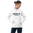 Hoodie med texten - "Jag kan ha fel. Men antagligen inte."