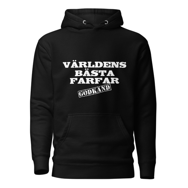 Hoodie med texten - "Världens bästa Farfar"