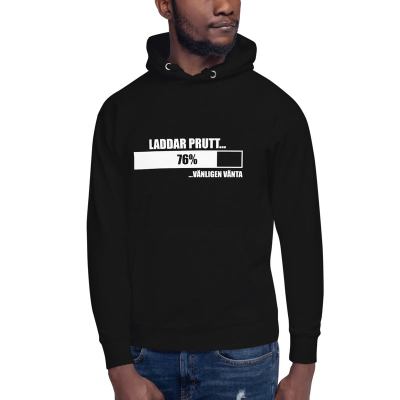 Hoodie med texten - "Laddar prutt"