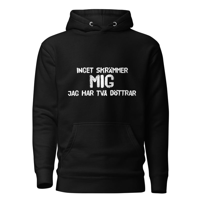 Hoodie med texten "Inget skrämmer mig längre"