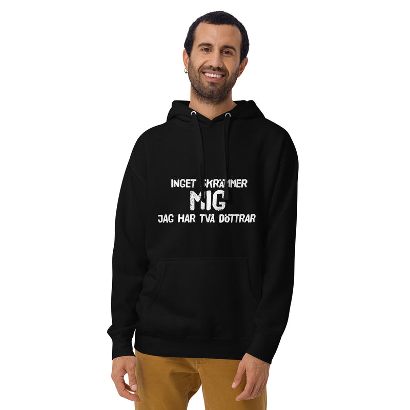Hoodie med texten "Inget skrämmer mig längre"