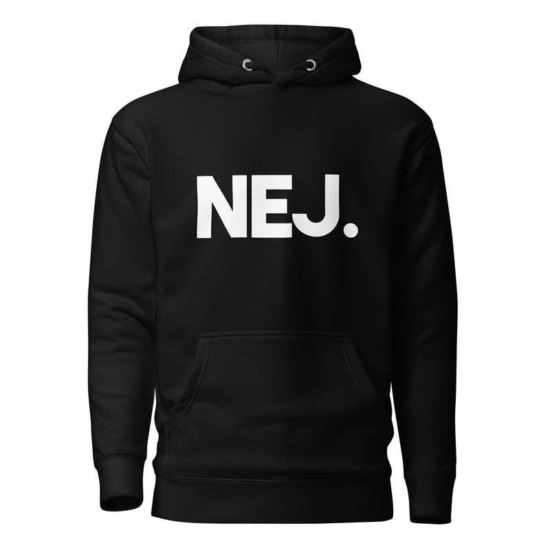 Hoodie med texten "NEJ."