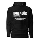Hoodie med texten "INGENJÖR"