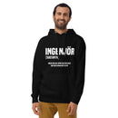 Hoodie med texten "INGENJÖR"