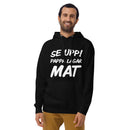 Hoodie med texten "Se upp! Pappa lagar mat"