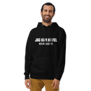 Hoodie med texten - "Jag kan ha fel. Men antagligen inte."