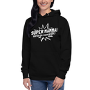 Hoodie med texten "SUPER MAMMA"