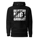 Hoodie med texten "Du hittar mig i garaget"