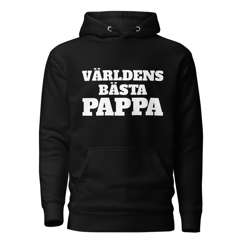 Hoodie med texten "Världens bästa pappa"