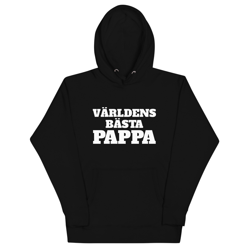 Hoodie med texten "Världens bästa pappa"