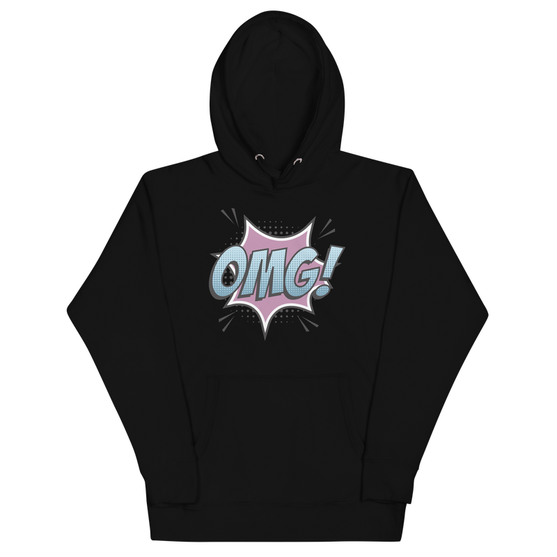 Hoodie med texten "OMG!"