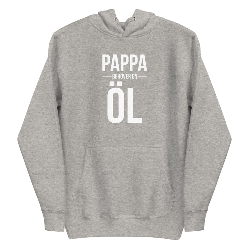 Hoodie med texten - "Pappa behöver en öl"