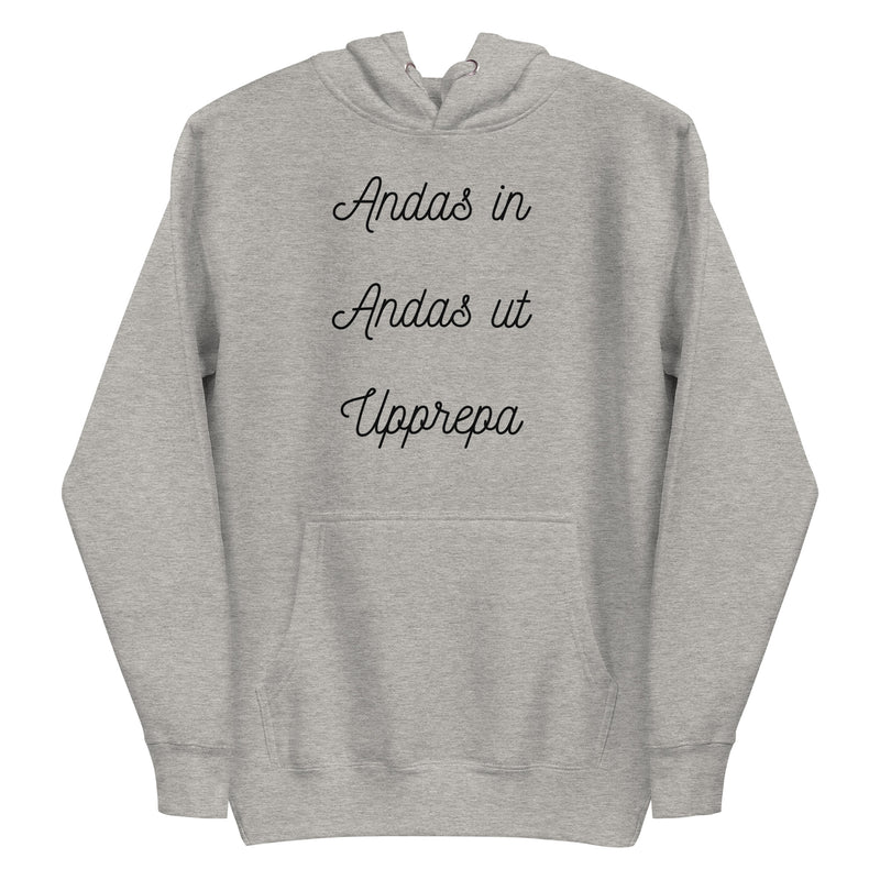 Hoodie med texten - "Andas in"