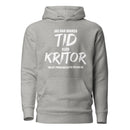 Hoodie med texten "Jag har varken tid"