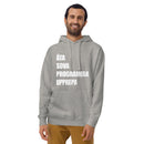 Hoodie med texten "ÄTA SOVA PROGRAMERA UPPREPA"