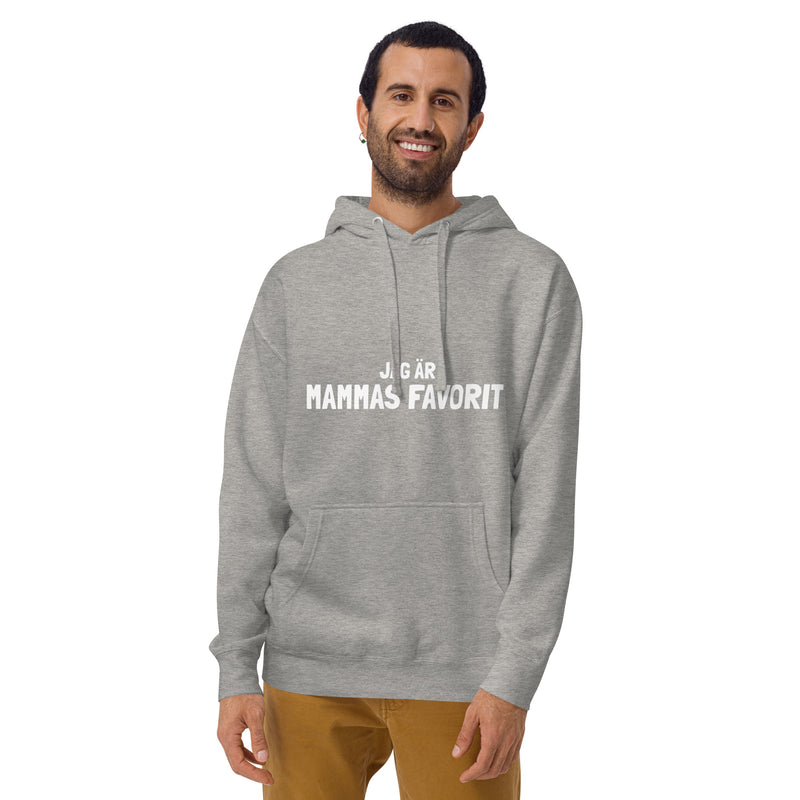 Hoodie med texten "Jag är mammas favorit"
