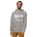 Hoodie med texten "INGENJÖR"