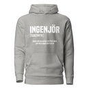 Hoodie med texten "INGENJÖR"