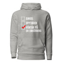 Hoodie med texten "Väntar på en enhörning"